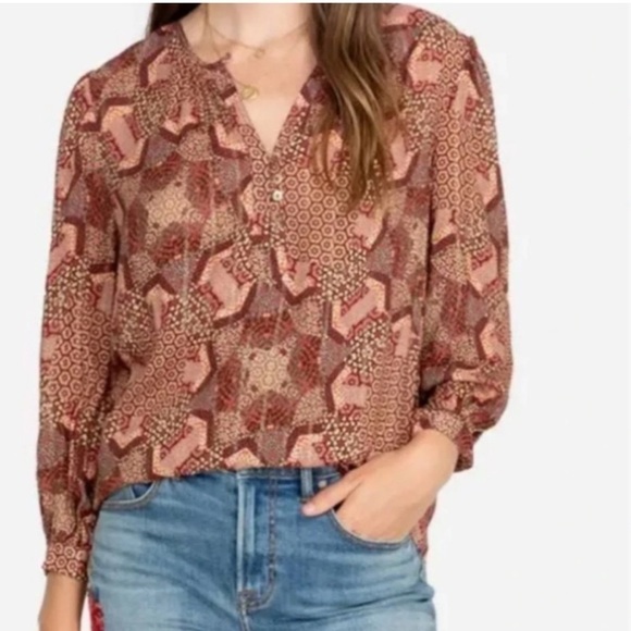 Johnny Was Miles Peasant blouse NWT